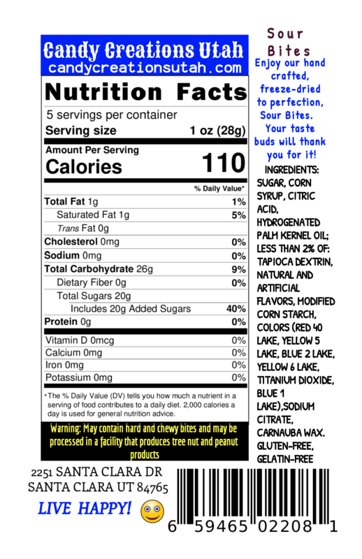 Sour Bites Freeze-Dried Candy Treats