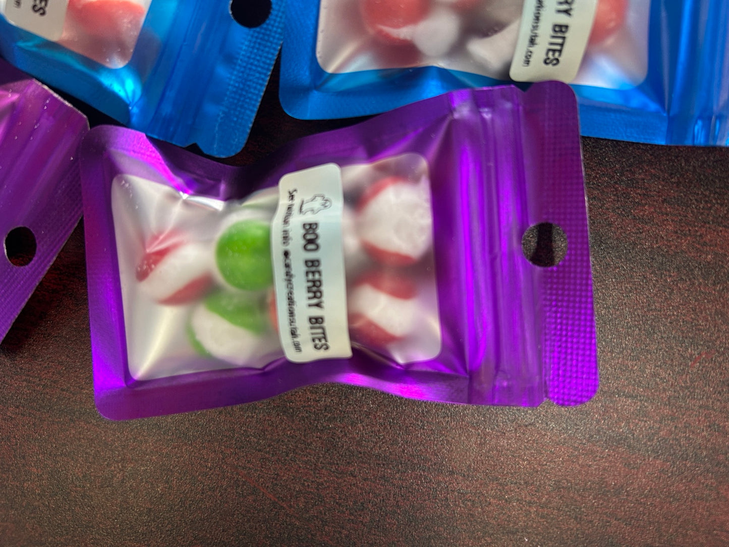 Single Boo Berry freeze-dried candy mini Halloween favor bag
