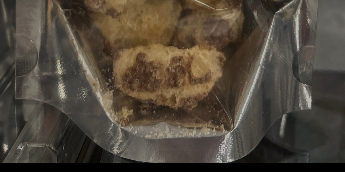 Close-up of real Snickety Bites freeze-dried candy