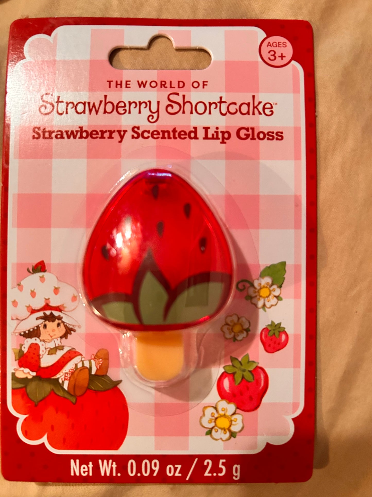 Strawberry Shortcake Strawberry Scented Lip Gloss in strawberry-shaped case