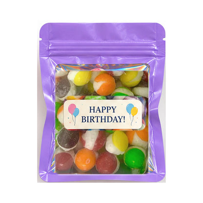 Lavender/Purple favor bag with real Rainbow Bites