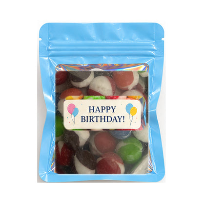 Light Blue favor bag with real Berry Bites