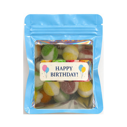 Light Blue favor bag with real Sour Bites