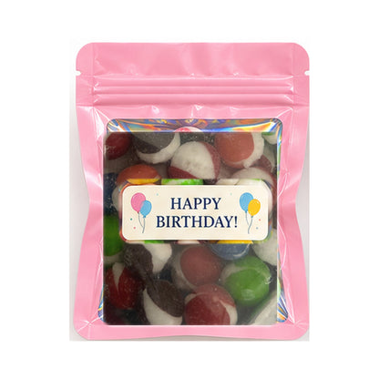 Pink favor bag with real Berry Bites