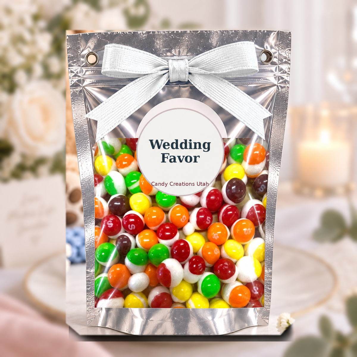 Wedding Elegant Party Favors with real Rainbow Bites