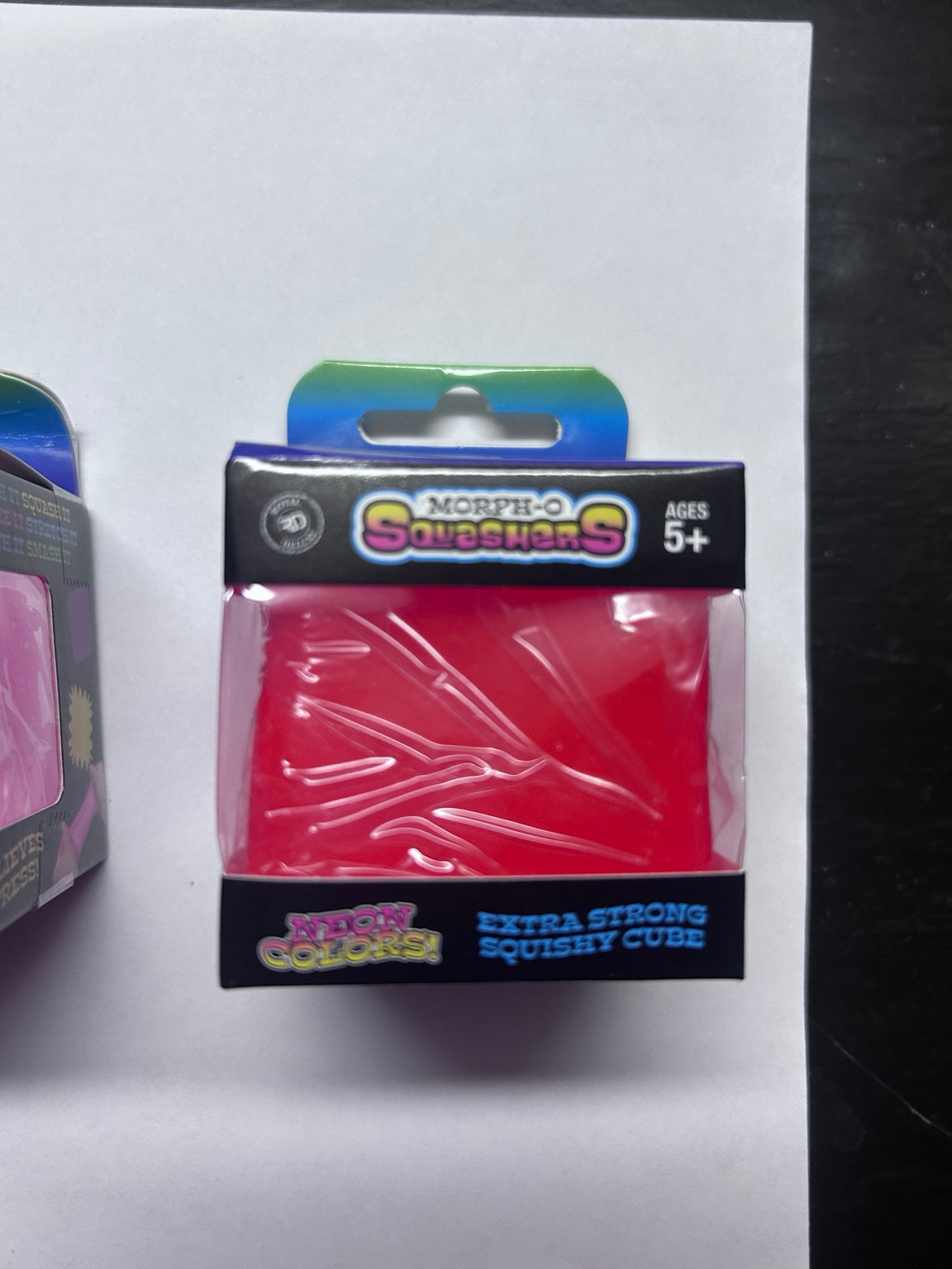 Morph-O Squashers squishy cube in original packaging