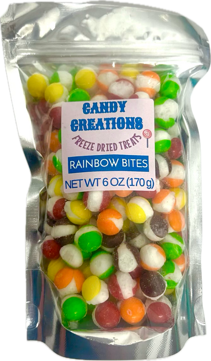 Rainbow Bites Freeze Dried Candy Treats 6 oz bag