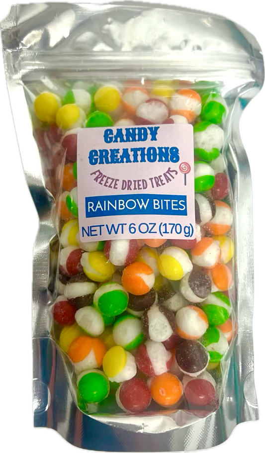 Rainbow Bites Freeze Dried Candy Treats 6 oz bag