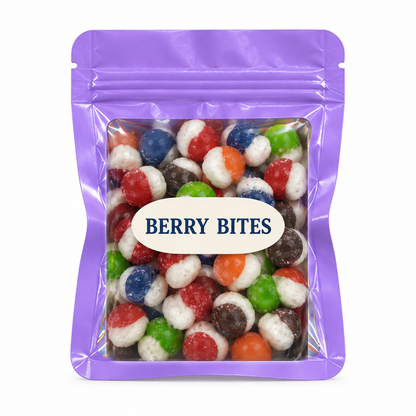 Assorted Color Party Favors — Lavender/Purple pouch with Candy Creations Utah Berry Bites