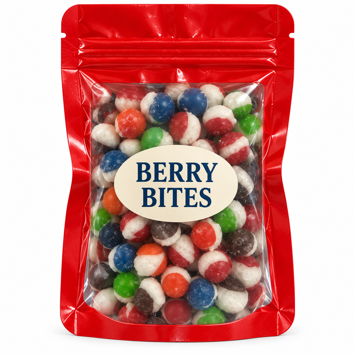 Assorted Color Party Favors — Red pouch with Candy Creations Utah Berry Bites