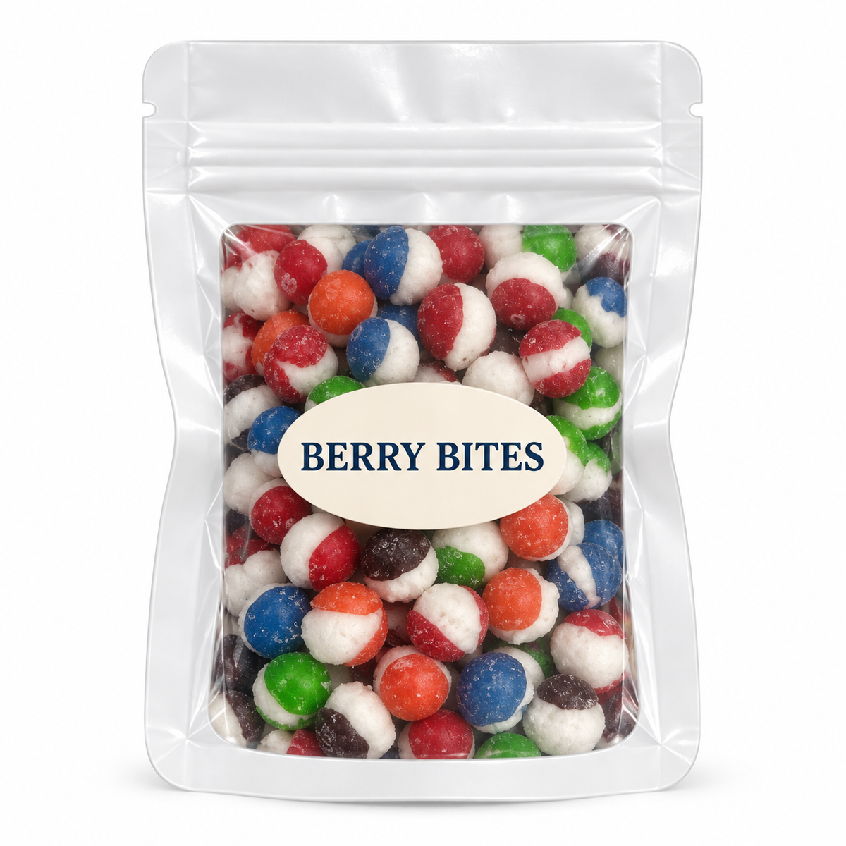 Assorted Color Party Favors — White pouch with Candy Creations Utah Berry Bites